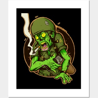 Zombie Soldier Posters and Art